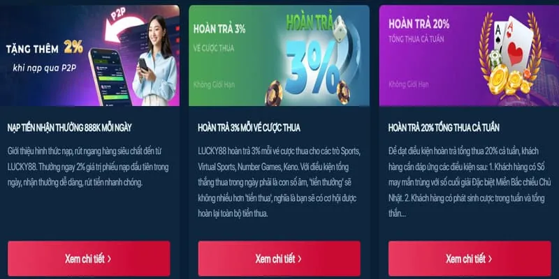 Ưu đãi hàng ngày và hoàn trả 90ok